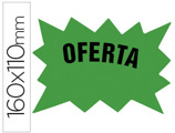 Etiqueta Cartolina Verde Fluo 160x110mm para Marcar Preços Pack 50 Unidades