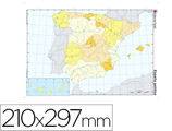 Mapa Mudo Color España -politico