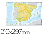 Mapa Mudo Color España -fisico