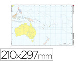 Mapa Mudo Color Oceania -politico