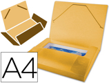 Pasta Porta-documentos com Elásticos Polipropileno Din A4 Laranja Serie Frosty Lombada 25 mm