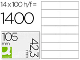 Etiquetas Adesivas Q-connect Din A4 105 X 42,3 mm