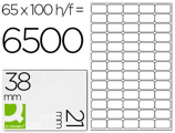 Etiquetas Adesivas Q-connect Din A4 38,1 X 21,2 mm