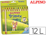 Lápis de Cores Trimax Alpino. 12 Unidades