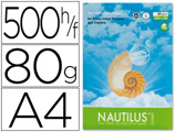 Papel Fotocopia Nautilus Din A4 Pack 500 Folhas 80 gr