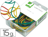 Elásticos Q-connect de Cores Caixa de 15 gr