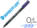 Marcador Staedtler Lumocolor Retroprojeção 313-3 Ponta 0,4mm Azul