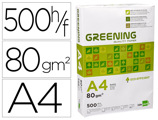 Papel Fotocopia Greening Din A4 Pack 500 Folhas 80 gr