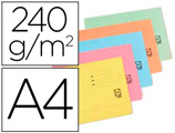 Classificadores Cartolina Elba Din A4 com Aba e Bolsa Pack de 25 Unidades Cores Pastel Sortidas 240 gr