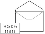Envelope Cartão de Visita Branco 70 X 110 mm Engomado Pack de 100 Unidades
