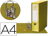 Pasta de Arquivo de Alavanca Filing System Cartão Forrado Din A4 com Caixa Amarela