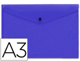 Bolsa Porta Documentos com Mola Din A3 Azul