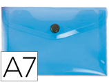 Bolsa Porta Documentos com Mola 114x95 mm Azul