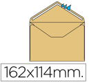 Envelope Mínimo Normalizado Creme 114x162mm Engomado Pack de 500 Unidades