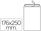 Envelope Bolsa B5 Branco 176x250 mm Tira de Silicone Pack de 500 Unidades