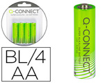 Pilha Q-connect Alcalina AA Blister com 4 Unidades