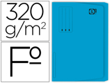 Classificador Gio em Cartolina Folio Pocket Azul com Bolsa e Aba