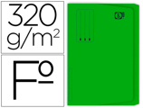 Classificador Gio em Cartolina Folio Pocket Verde com Bolsa e Aba 250gr