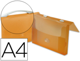 Pasta Porta Documentos Beautone Polipropileno din-A4 Laranja Transparente