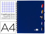 Caderno Espiral Executive 100 Fls A4 Azul Quad