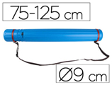 Tubo Porta Desenhos Extensível 125 cm Azul