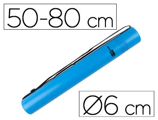 Tubo Porta Desenhos Extensível 80 cm Azul