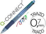 Esferográfica Q-connect 4 em 1, com as Cores Azul Preto Verde e Ve