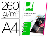 Papel Fotografia Q-connect Glossy Tinteiro Din A4 260 gr Caixa de 50 Folhas