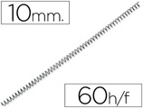 Espiral Metálico Yosan Preto Passo 64 5:1 10mm Calibre 1,00mm