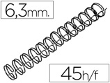 Espiral Gbc Preta Modelo Wire 3:1 6,3 mm n.4 com Capacidade para 45 Folhas