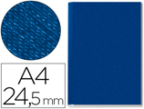 Capa de Encadernação Channel Rigida Azul Lombada 24,5mm Capacidade 245 Folhas