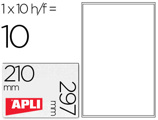 Etiquetas Adesivas Apli de Poliester para Impressora Tinteiro 210x297 mm Carteiras de 10 Folhas