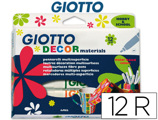 Marcador Giotto Decor Materials Caixa de 12 Cores Sortidas