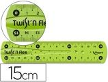 Regua Plástico Flexível Maped de 15 cm Cores Sortidas