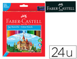 Lápis de Cores Faber-castell C/ 24 Cores Hexagonal Madeira Reflorestada