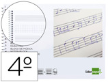 Caderno Musica Pentagrama 3mm Mais Quadricula de 4mm para Anotações Quarto 20 Folhas 100 gr
