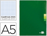 Caderno Escolar Scriptus 48 F Din A5 Quadriculado 4 mm Capa Verde Papel 90 gr