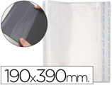 Bolsas Protetoras para Encadernação Adesivas em Polipropileno Cor Transparente Medidas 190x390mm