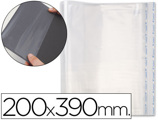 Bolsas Protetoras para Encadernação Adesivas em Polipropileno Cor Transparente Medidas 200x390mm
