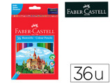 Lápis de Cores Faber-castell c/36 Cores Hexagonal Madeira