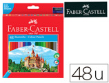 Lápis de Cores Faber-castell c/48 Cores Hexagonal Madeira