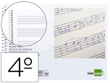 Caderno Musica Quarto 20 Folhas 100 gr Pentagrama com 4 mm de Entrelinhas