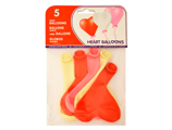 Balões com Forma Coração Bolsas de 5 Unidades