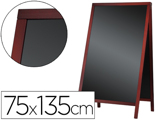 Quadro Preto Liderpapel Cavalete Dupla Face de Madeira com Superficie para Marcadores 75x135 cm