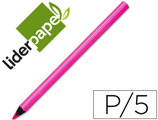 Lápis de Cores Jumbo Neon Rosa Caixa de 5 Lapis
