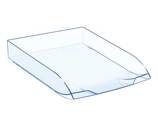 Tabuleiro de Secretária Cep Confort Ice Blue Plástico Transparente Celeste 370x270x61 mm