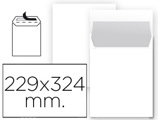 Envelope Bolsa Din A4 C4 Branco 229x324 mm Tira de Silicone Pack de 25 Unidades