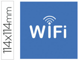 Etiqueta Adesiva Apli de Sinalização Símbolo Wifi 114x114 mm