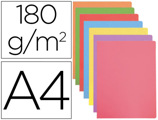 Classificador Gio Cartolina Din A4 Cores Pastel Sortidas 180 gr Pack de 50 Unidades