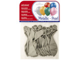 Balões Metalizados Prata Bolsa de 15 Unidades
